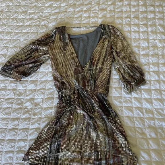 Ba&sh metallic Salina dress - Picture 12 of 14